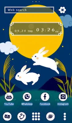 Cute Wallpaper Autumn Moon Theme android App screenshot 0